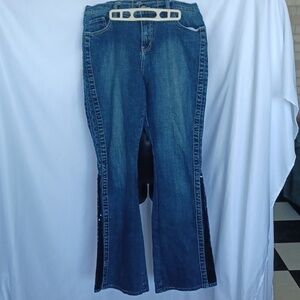 Zenim Boutique jeans, bell bottom, sequins